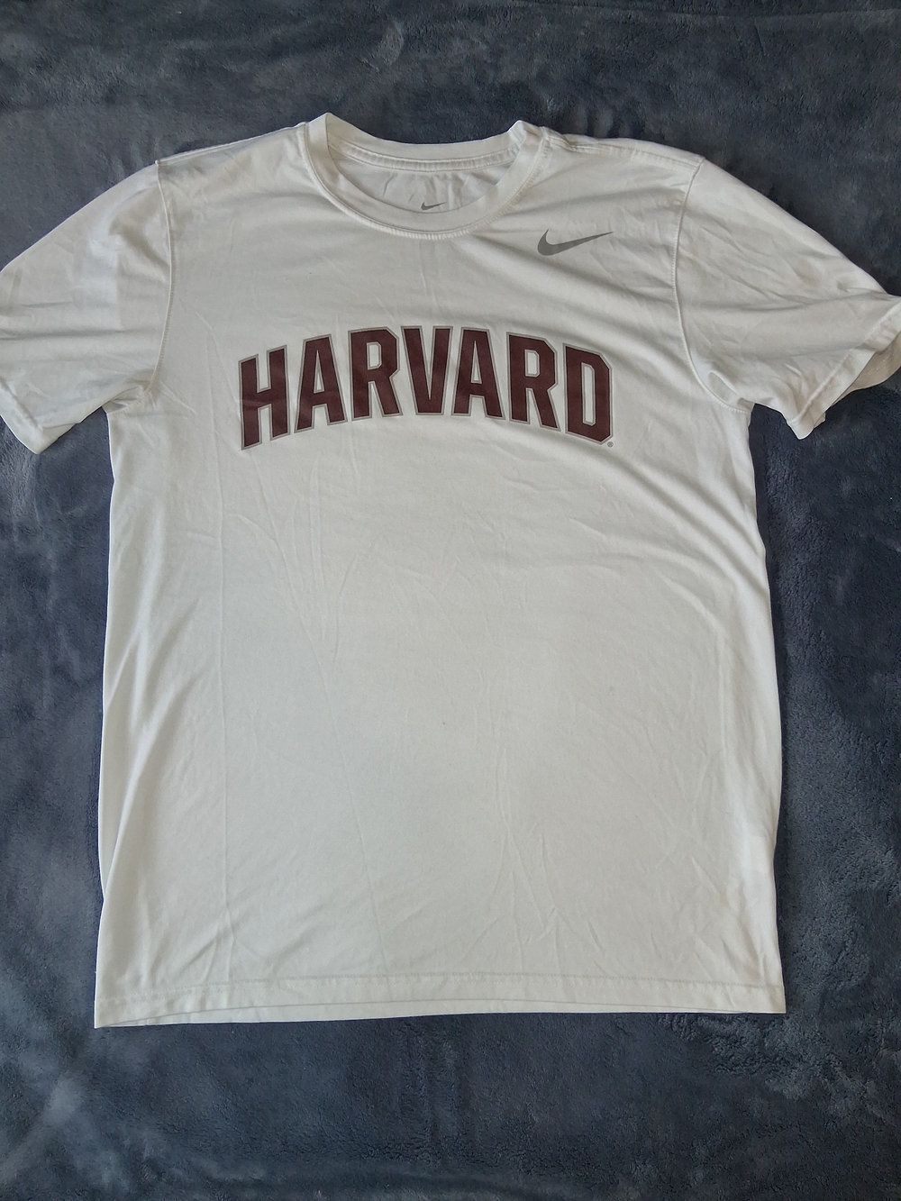 Nike Dri-Fit Harvard University Shirt Medium White Crimson College Athletic Tee